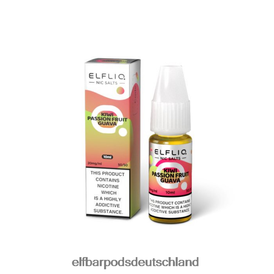 Elf Bar DE - ELFBAR Elfliq Kiwi-Passionsfrucht-Guava-Nic-Salze – 10 ml – 20 mg/ml 4Z0XHD210