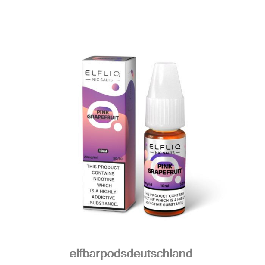 Elf Bar Ohne Nikotin Aufladbar - ELFBAR Elfliq Pink Grapefruit-Nic-Salze – 10 ml – 20 mg/ml 4Z0XHD203