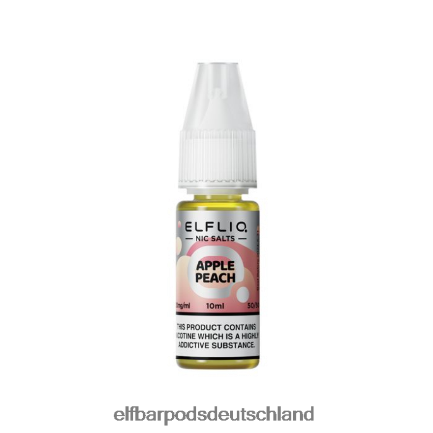 Elf Bar Ohne Nikotin Kaufen - ELFBAR Elfliq Apfel-Pfirsich-Nic-Salze – 10 ml – 10 mg/ml 4Z0XHD219