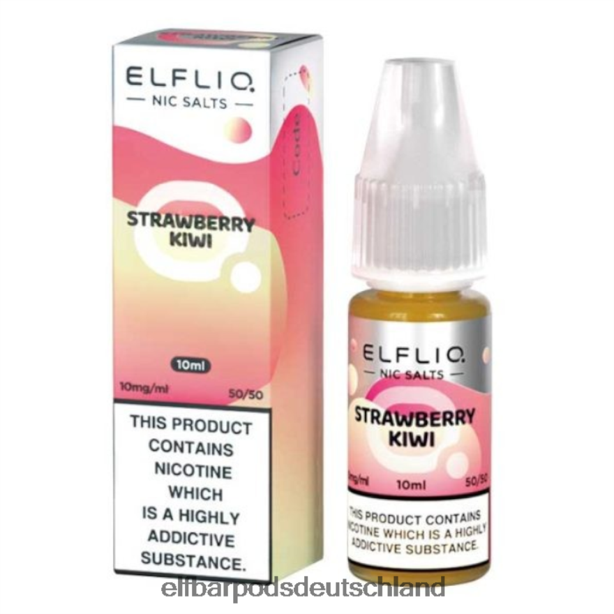 Elf Bar Ohne Nikotin Menthol - ELFBAR Elfliq Nic Salts – Erdbeer-Kiwi – 10 ml – 20 mg/ml 4Z0XHD181