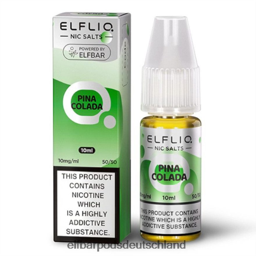 Elf Bar Pods Blueberry - ELFBAR Elflic-Nic-Salze – Pina Colada – 10 ml – 20 mg/ml 4Z0XHD176