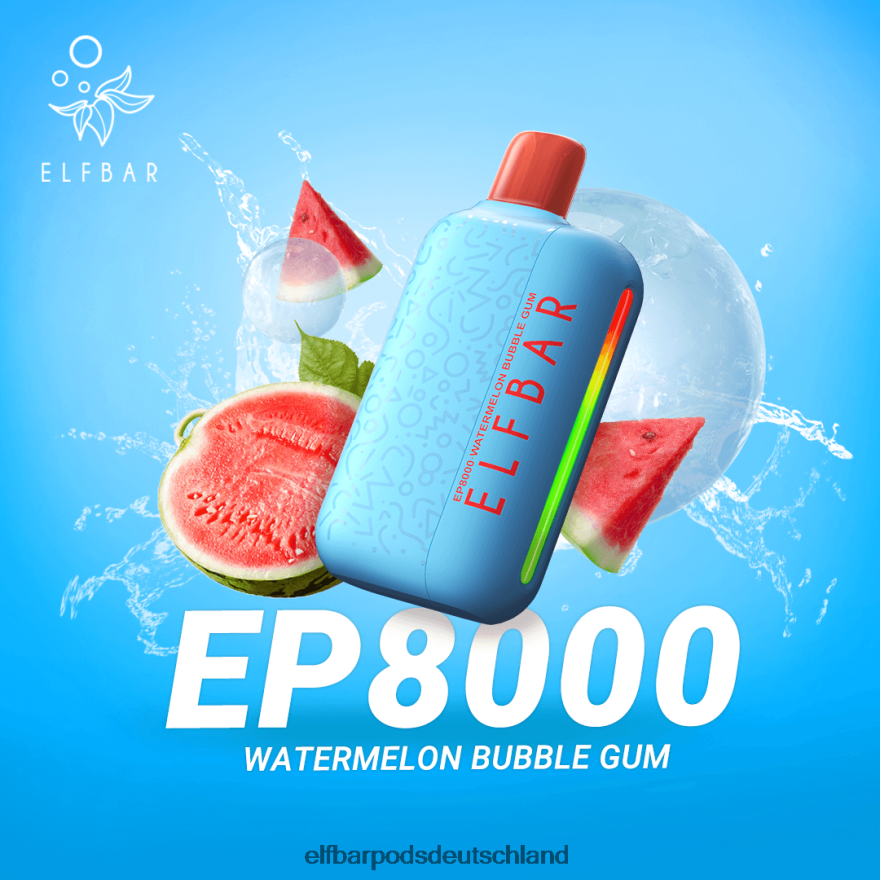 Elf Bar Kaufen Ohne Nikotin - ELFBAR Einweg-Vapor neue ep8000 Puffs 4Z0XHD368 Wassermelonen-Kaugummi