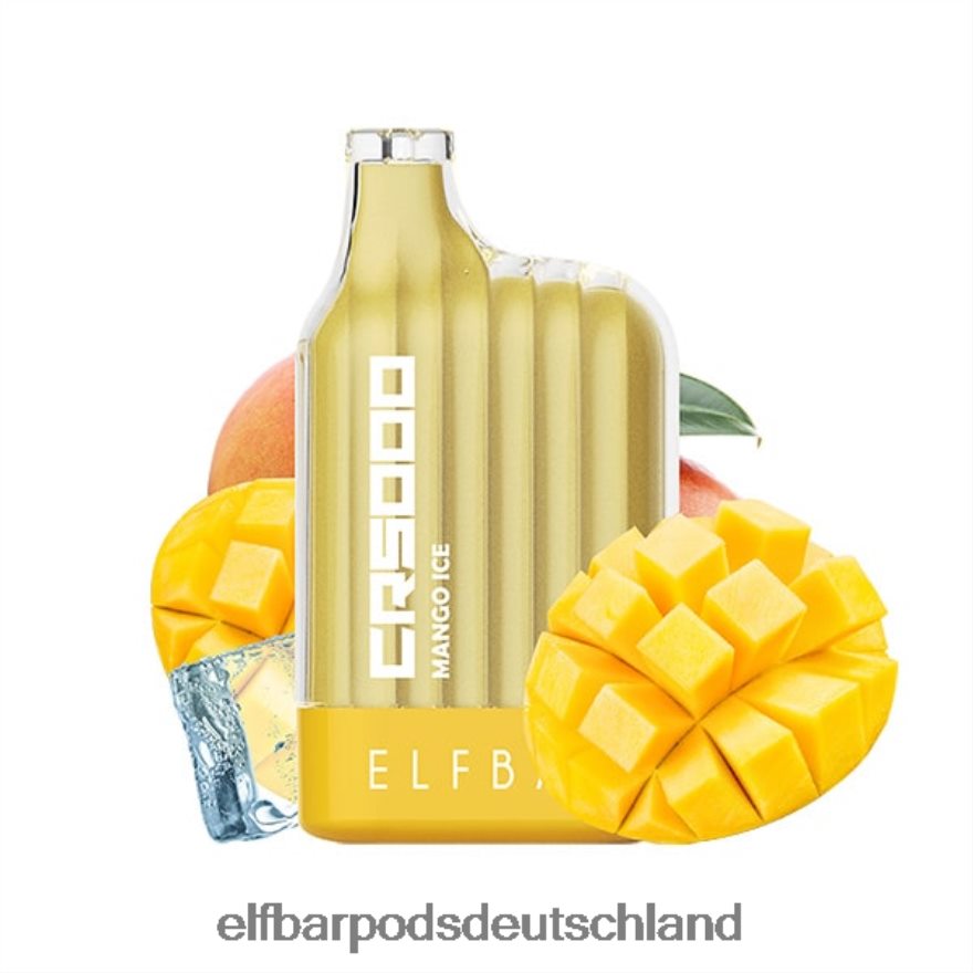 Elf Bar Ohne Nikotin 1504 - ELFBAR Bester Geschmack Einweg-Vaper Cr5000 Ice-Serie 4Z0XHD324 Mango-Eis