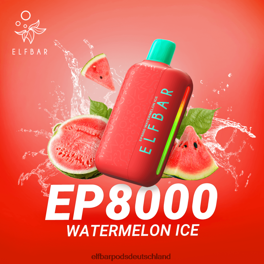 Elf Bar Ohne Nikotin Menthol - ELFBAR Einweg-Vapor neue ep8000 Puffs 4Z0XHD364 Wassermeloneneis