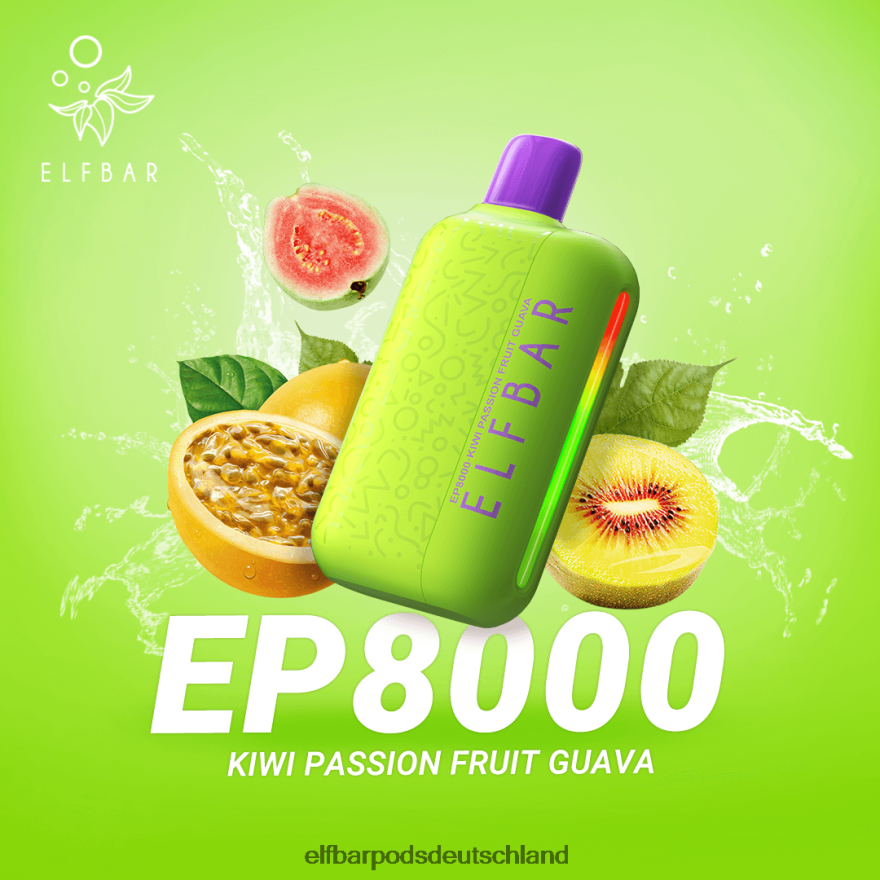 Elf Bar Ohne Nikotin Preis - ELFBAR Einweg-Vapor neue ep8000 Puffs 4Z0XHD362 Kiwi, Passionsfrucht, Guave