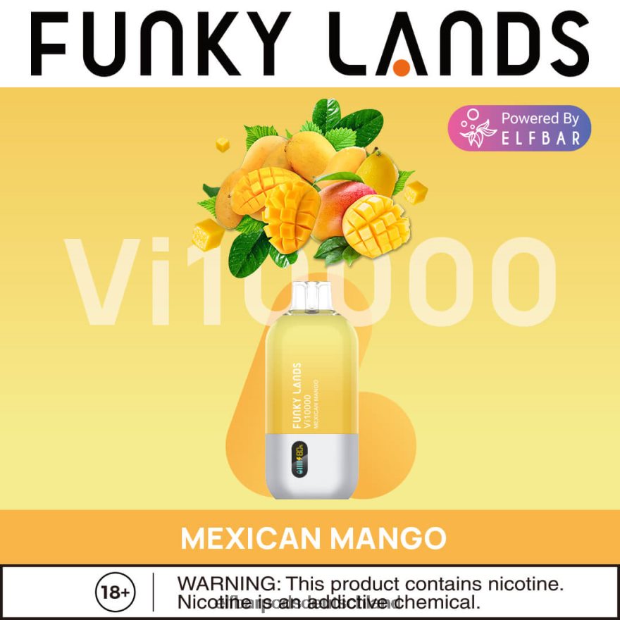 Elf Bar Ohne Nikotin Sorten - ELFBAR Funky Lands Einweg-Vape VI10000 Züge 4Z0XHD468 mexikanische Mango