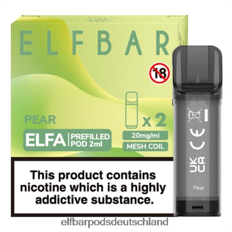 Elf Bar Günstig Kaufen - ELFBAR Elfa vorgefüllte Kapsel – 2 ml – 20 mg (2 Packungen) 4Z0XHD123 Birne