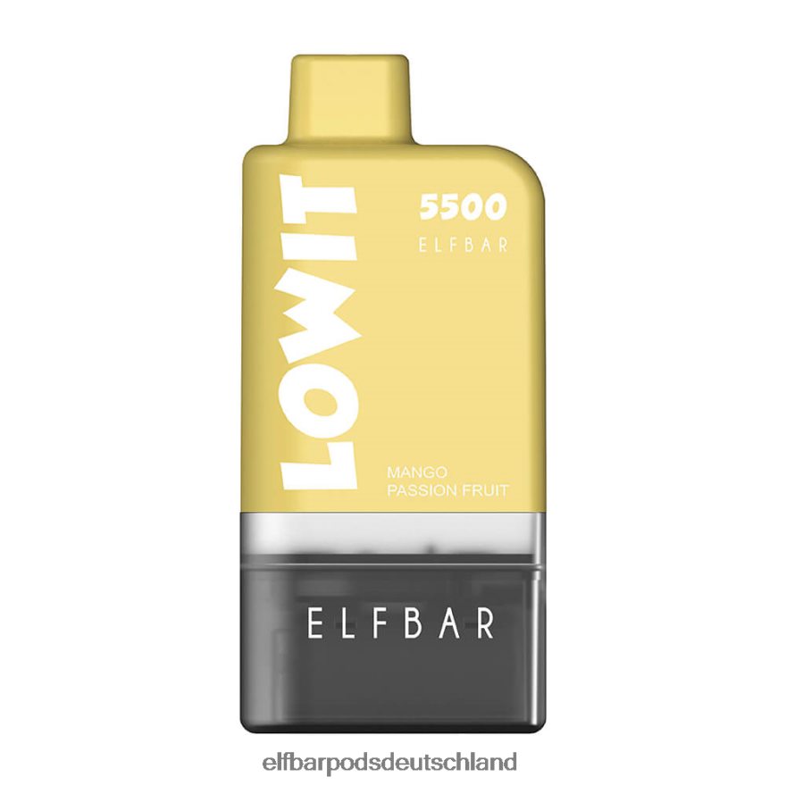 Elf Bar Günstig Mit Nikotin - ELFBAR Vorgefülltes Pod-Kit Lowit 5500 2% Nic 4Z0XHD433 Mango-Passionsfrucht