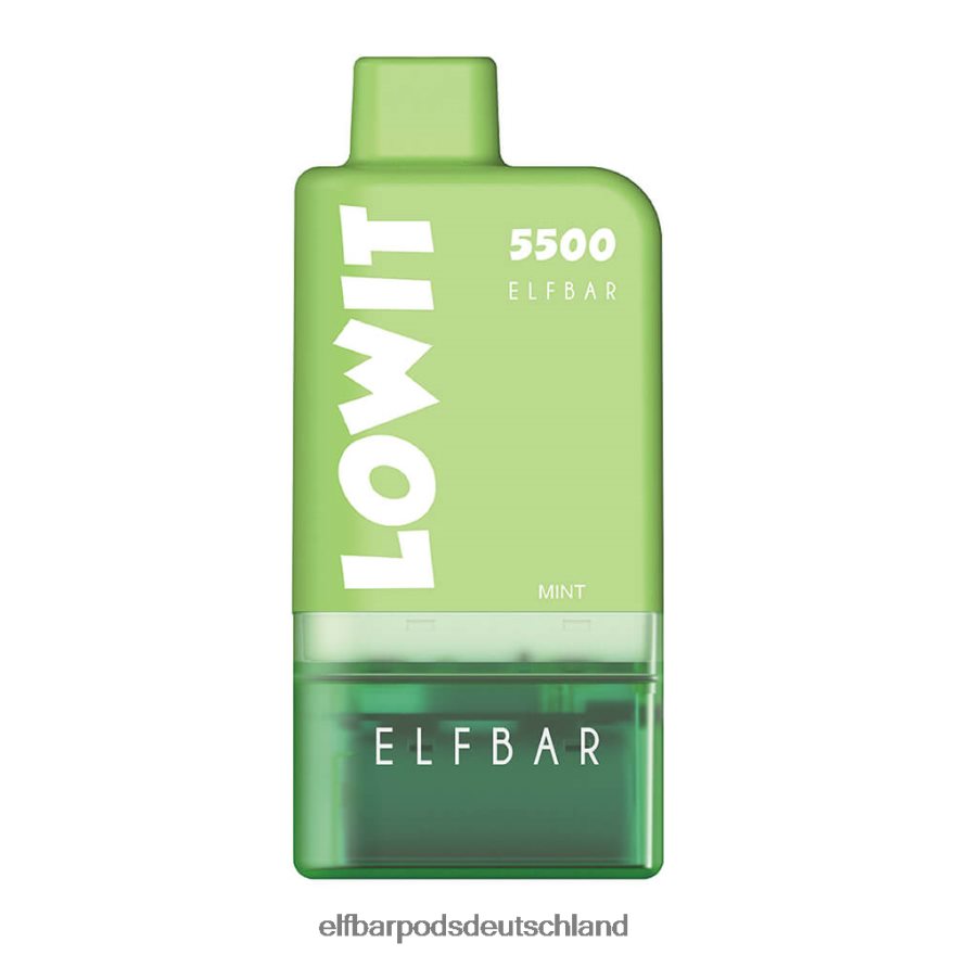 Elf Bar Ohne Nikotin 1509 - ELFBAR Vorgefülltes Pod-Kit Lowit 5500 2% Nic 4Z0XHD429 Minze