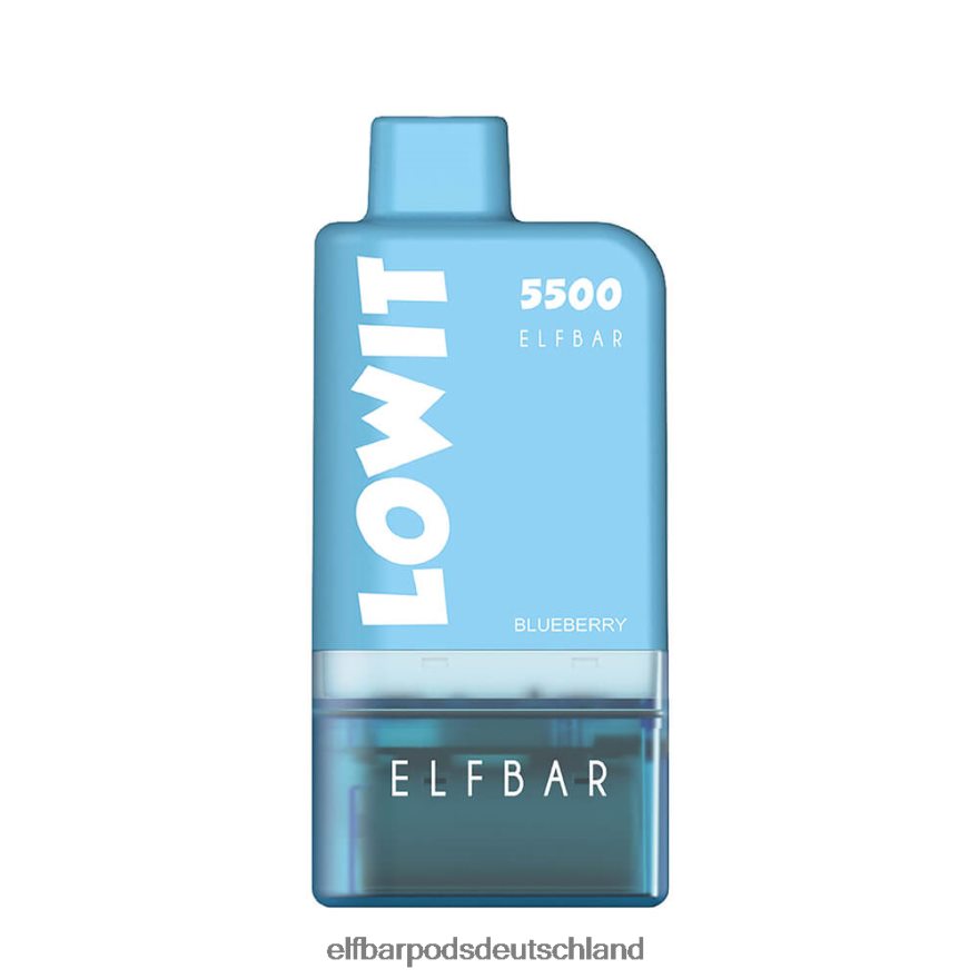 Elf Bar Ohne Nikotin Aufladbar - ELFBAR Vorgefülltes Pod-Kit Lowit 5500 2% Nic 4Z0XHD428 blaue Himbeere