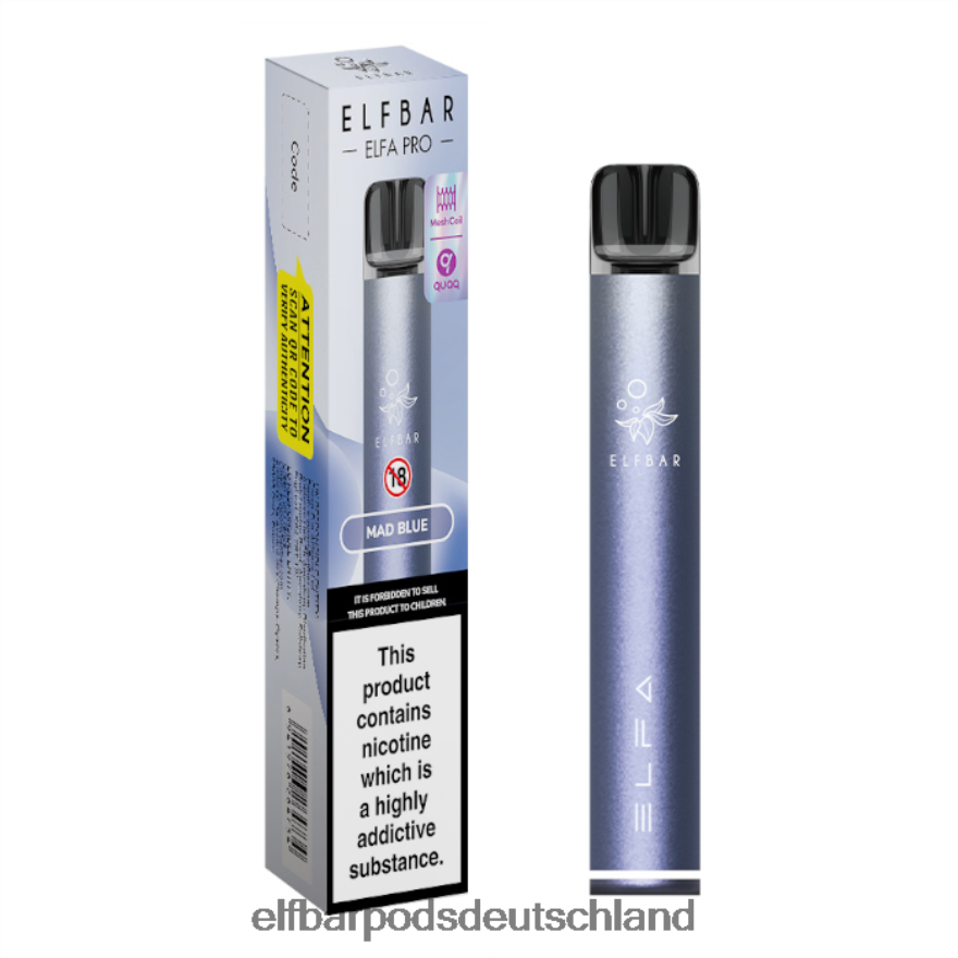 Elf Bar Ohne Nikotin Preis - ELFBAR Elfa Pro Pod Kit – wiederaufladbar 4Z0XHD74 Twilight Purple + Mad Blue vorgefüllte Kapsel