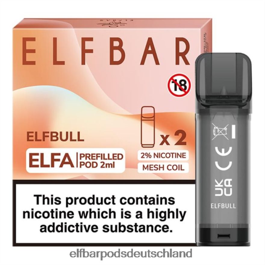 Elf Bar Pods Ohne Nikotin Deutschland - ELFBAR Elfa vorgefüllte Kapsel – 2 ml – 20 mg (2 Packungen) 4Z0XHD128 Elfenbulle