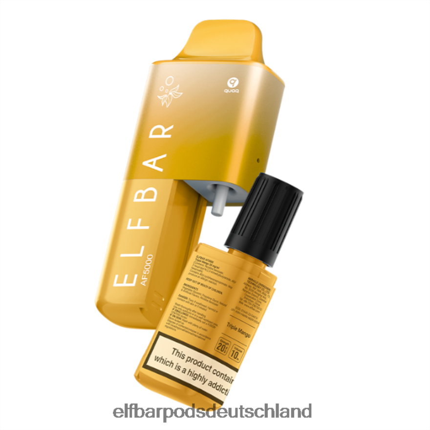 Elfbar Pods Günstig Kaufen - ELFBAR af5000 vorgefülltes Kit – 20 mg 4Z0XHD62 dreifache Mango